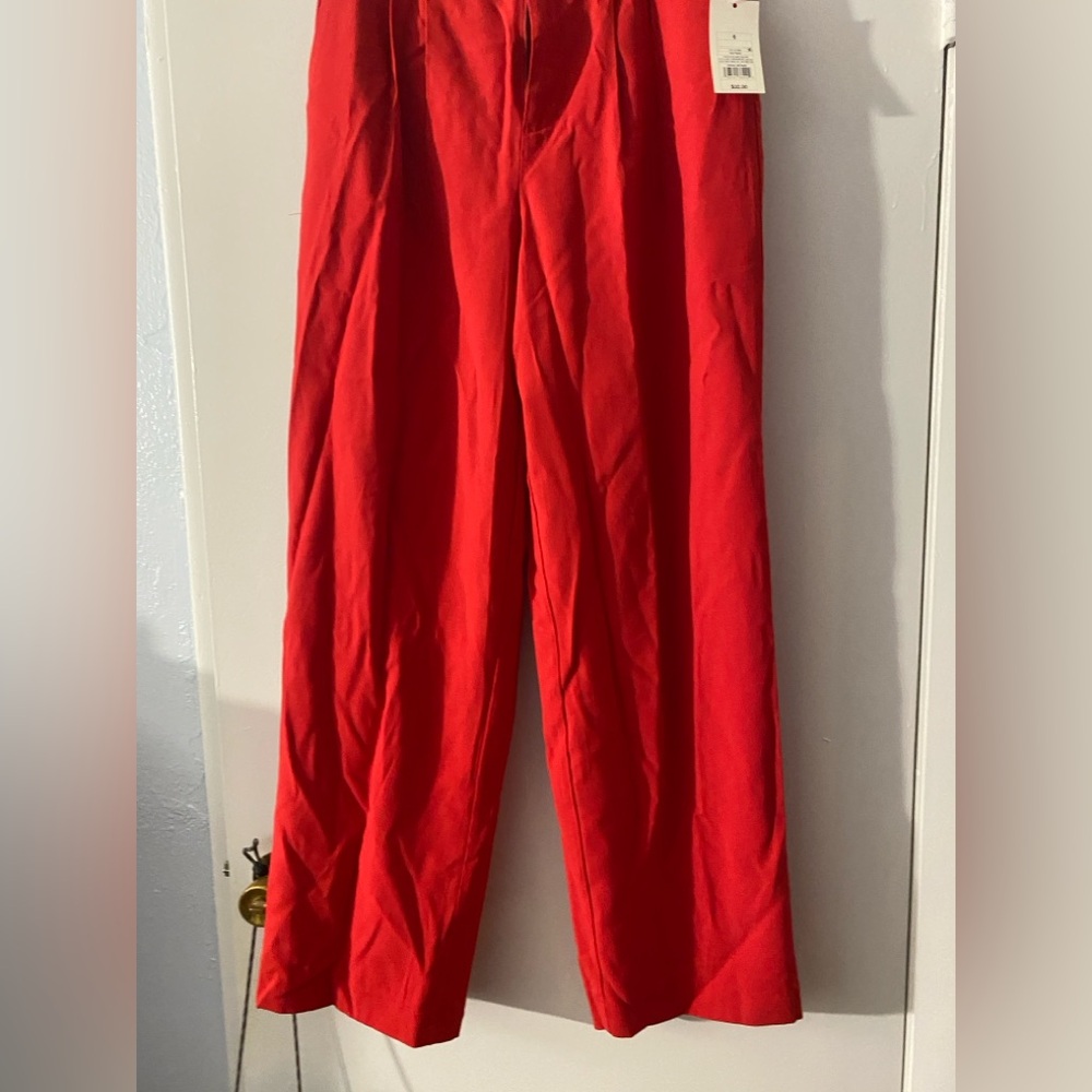 Vibrant Red Pants